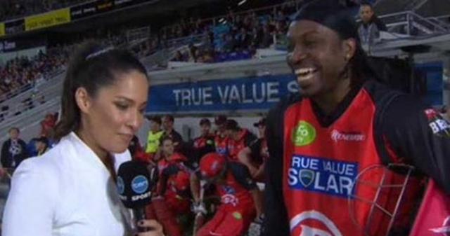 Chris Gayle sexy interview with Mel McLaughlin niharonline